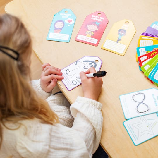 Dry Erase Calming Flash Card Kit